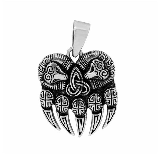 Sterling Silver Alpha Guardian Claw Pendant