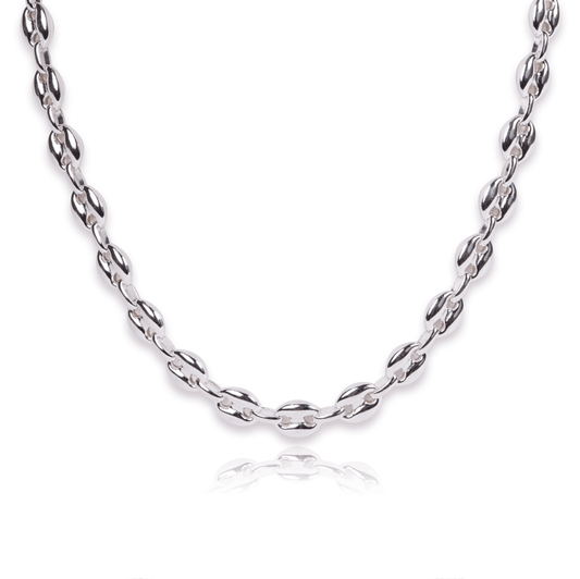 925 Sterling Silver Marine (Puffy Gucci) Chain