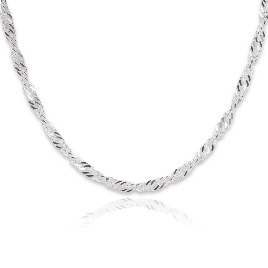 925 Sterling Silver Singapore Chain