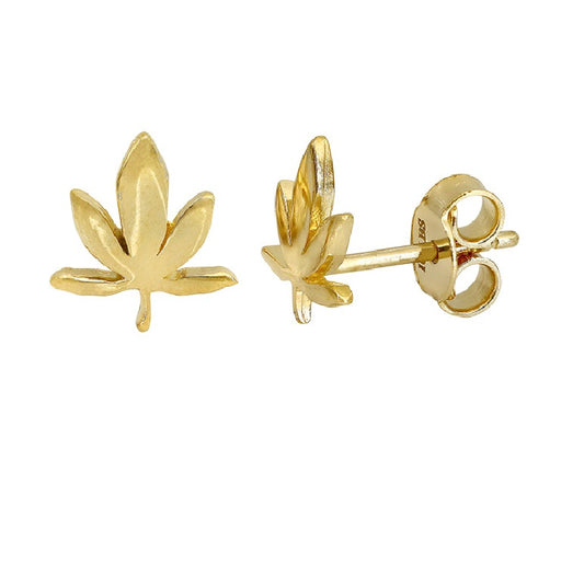 Nature's Embrace Gold Studs