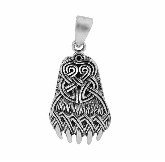 Sterling Silver Guardian Claw Warrior Pendant