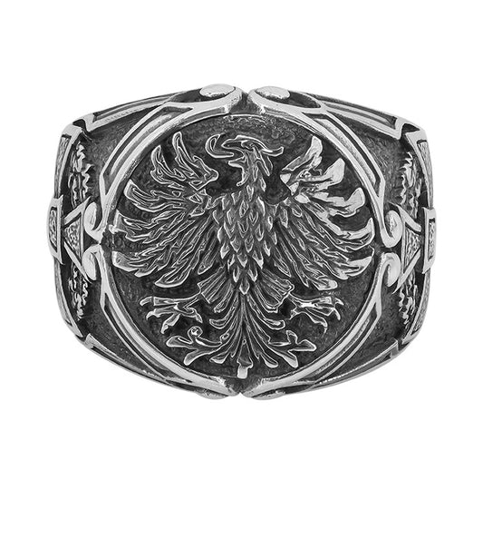 Sterling Silver Apex Eagle Ring