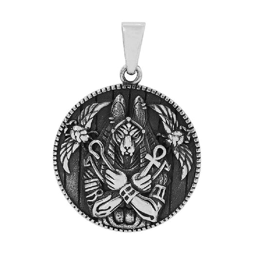 Sterling Silver Eternal Watcher Anubis Pendant