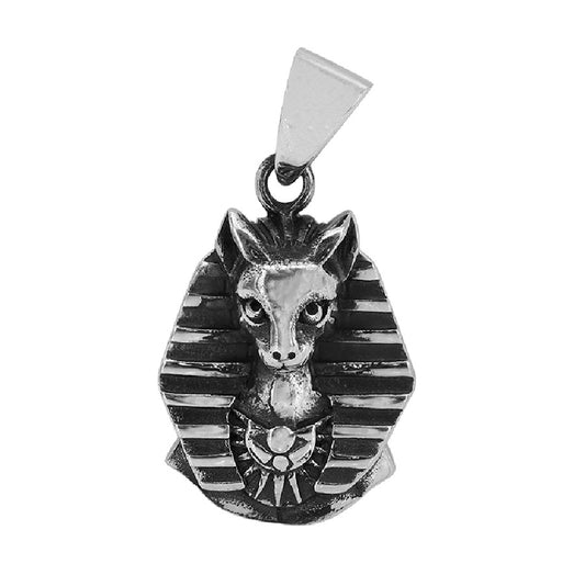 Sterling Silver Divine Guardian Bastet Pendant