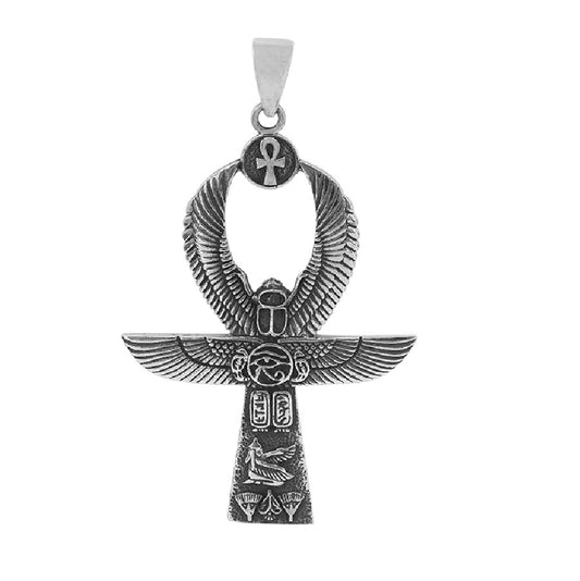 Sterling Silver Egyptian Ankh cross Pendent