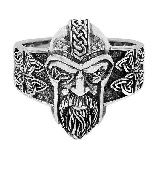 Sterling Silver Mystic Norse Warrior Ring