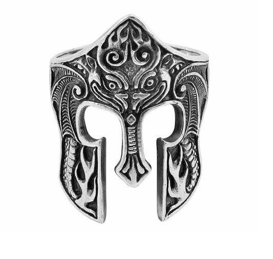 Sterling Silver Eternal Guardian Helm Ring