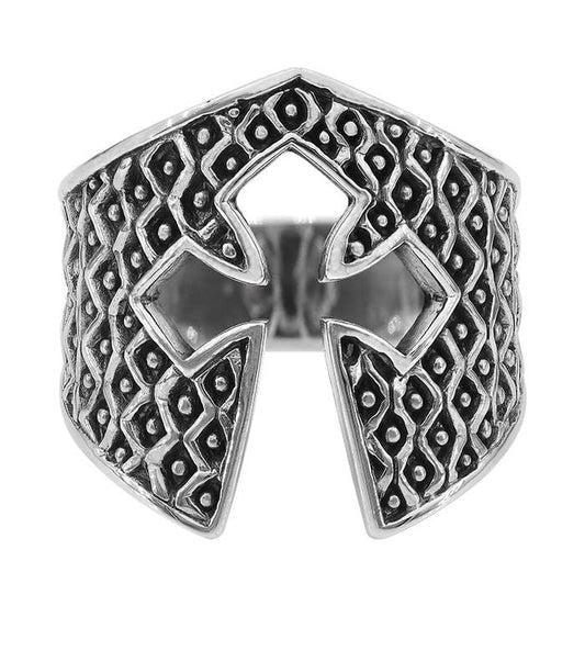 Sterling Silver Helm of Courage Ring