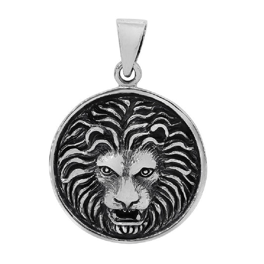 Sterling Silver Lionheart King Power Pendant