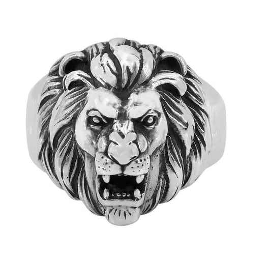 Sterling Silver Alpha Pride Lion Ring