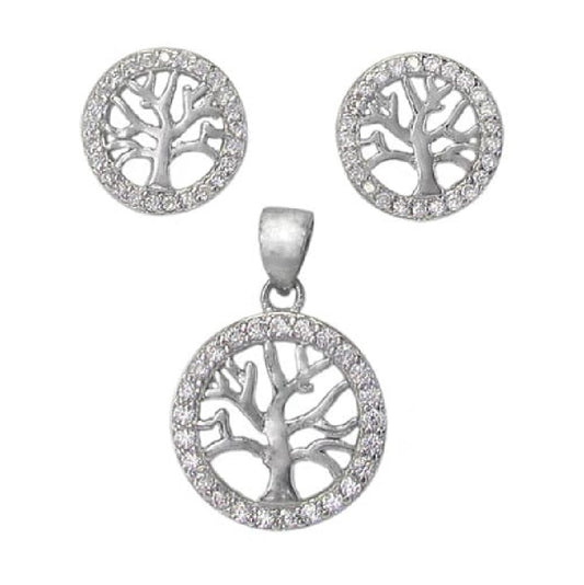 Sterling Silver Eternal Roots Luxe Set Earrings