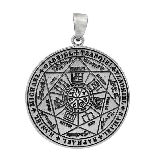 Sterling Silver Seal of The Seven Archangels Pendant