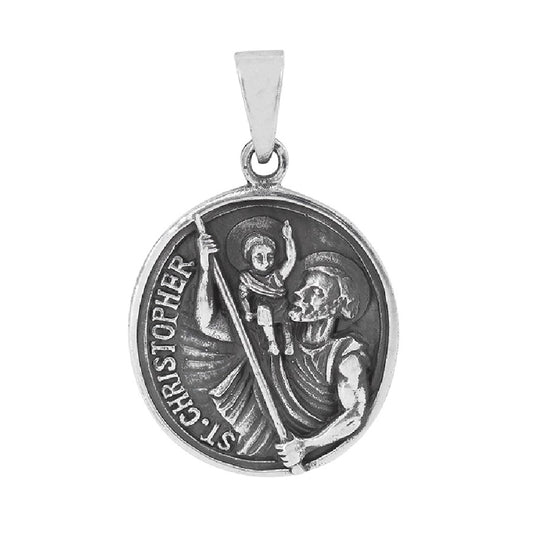 Sterling Silver St. Christopher Pendant