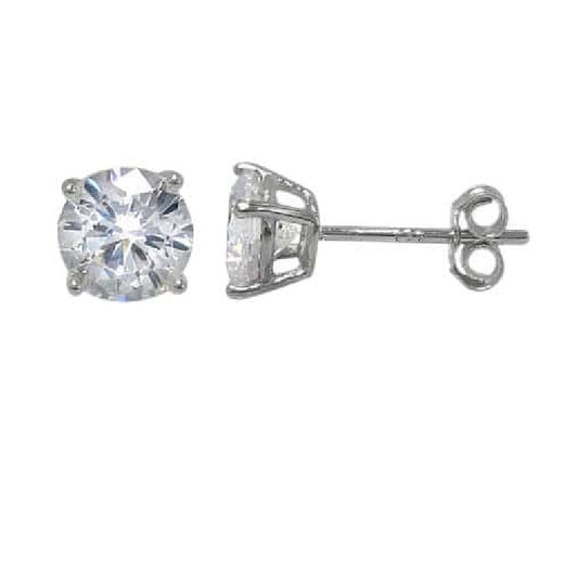 Sterling Silver Frost Crown Luxe Studs